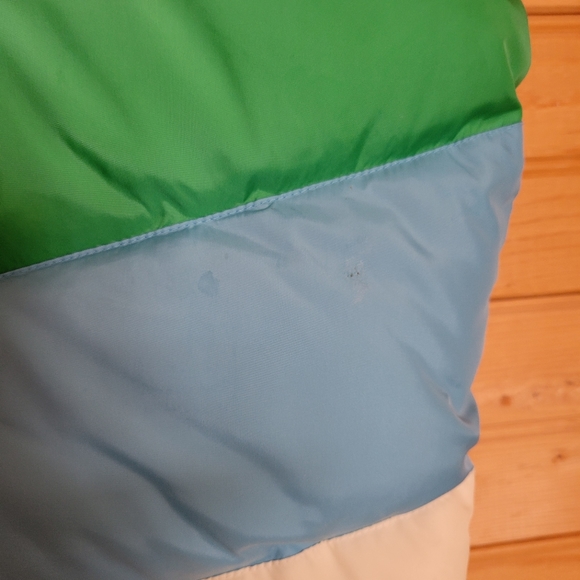 Retro Y2K Old Navy Down Colorblock Puffer Vest, Neck 21-1/2 - Picture 13 of 16